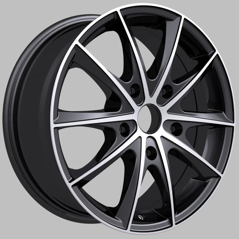 13 16 Inch Jwl Certificated Black Machine Face Mag Alloy Car Wheels Rims for Racing Cars
