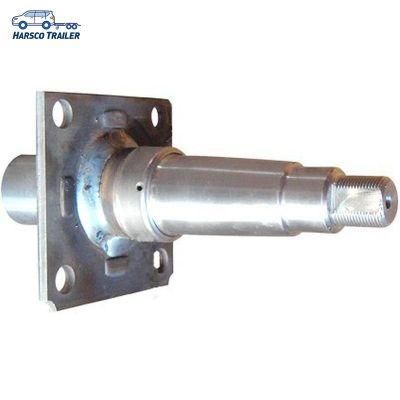 Axle Stub Trailer Axle Spindle with 4-Hole Brake Mounting Flange Ta054