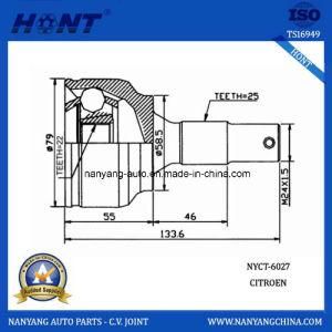 Citroen Car Steering System C. V. Joint Within 48 ABS (NYCT-6027)