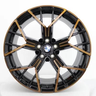 2021 Latest Design 2 Piece 18 19 20 21 22 23 24 Inch Brushed Gold Custom Forged Car Wheels