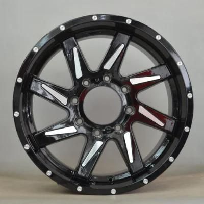 Aftermarket Two Colour Black and Sliver Center Forged Wheels Rim